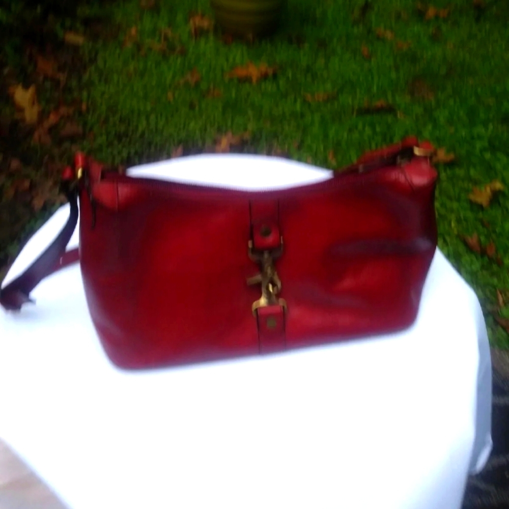 Vintage Etienne Aigner Women's Red Leather bag